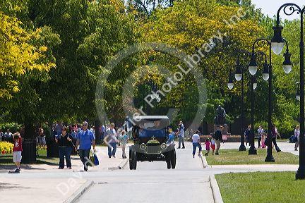 Model T on the street in Greenfield Village at The Henry Ford in Dearborn, Michigan.