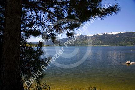Cascade Lake in Valley County, Idaho. Winter image taken from same location. http://www.drfphoto.com/photo/16242/
