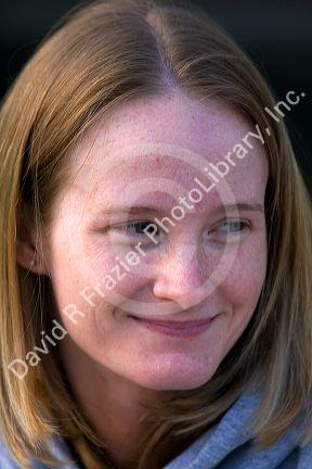 Portrait of a white American woman in Michigan.