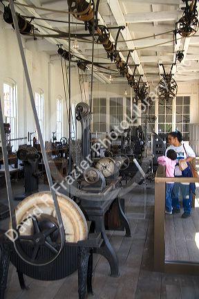 Thomas Edison's Menlo Park machine shop in Greenfield Village at The Henry Ford in Dearborn, Michigan.