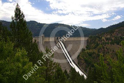 Dworshak Dam is a hydroelectric dam located on the North Fork of the Clearwater River near Orofino, Idaho.