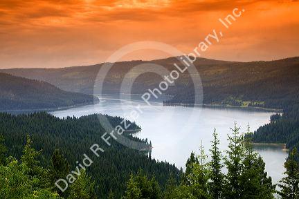 Dworshak Reservior in Clearwater County, Idaho.