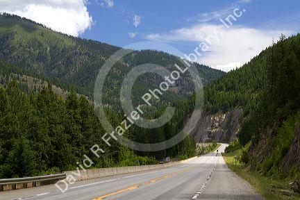 U.S. Route 2/U.S. Route 95 near Moyie Springs, Idaho.