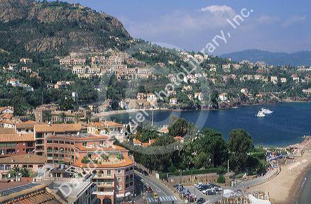 The French Riviera west of Nice, France.
