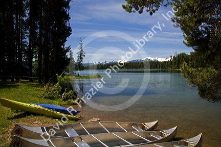 Holland Lake in the Flathead National Forest near Condon, Montana.
