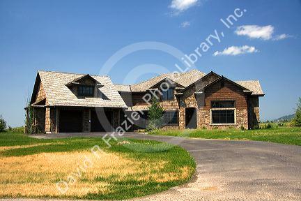 Large home in the Teton Springs resort planned community at Victor, Idaho.