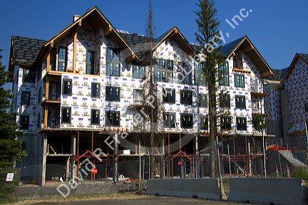 Building construction haulted due to bankruptcy at the Tamarak Resort near Donnelly, Idaho.