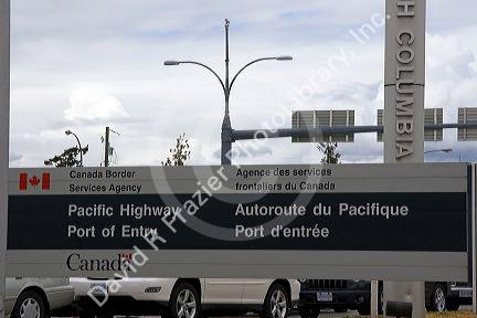 Pacific Highway Port of Entry on the border of the United States and Canda.