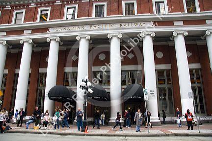 Waterfront Station in Vancouver, British Columbia, Canada.