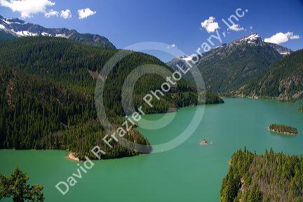 Diablo Lake in the North Cascade Range, Washington.