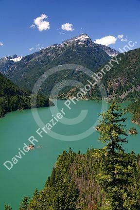 Diablo Lake in the North Cascade Range, Washington.