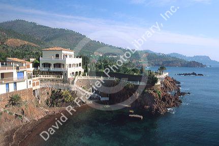 Villa along the French Rivieria west of Nice.