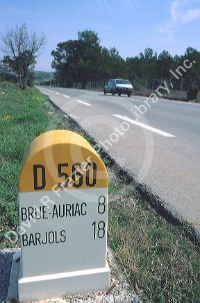 Borne marker in France.