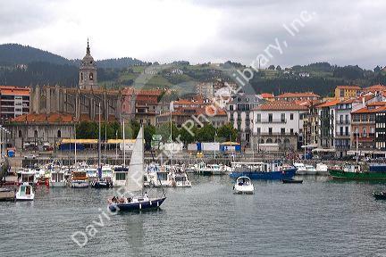 Old town and fishing port of Lekeitio in the province of Biscay, Basque Country, Northern Spain.