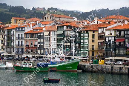 Old town and fishing port of Lekeitio in the province of Biscay, Basque Country, Northern Spain.