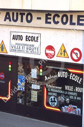 Driving school in France.
