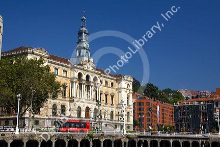 The City Hall of Bilbao, Biscay, Basque Country, northern Spain.