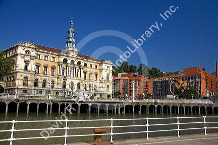 The City Hall of Bilbao, Biscay, Basque Country, northern Spain.