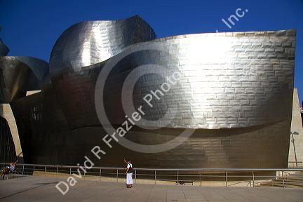 The Guggenheim Museum in the city of Bilbao, Biscay, Basque Country, northern Spain.