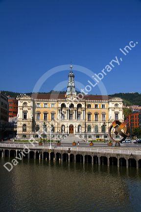 The City Hall of Bilbao, Biscay, Basque Country, northern Spain.