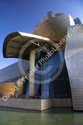 The Guggenheim Museum in the city of Bilbao, Biscay, Basque Country, northern Spain.