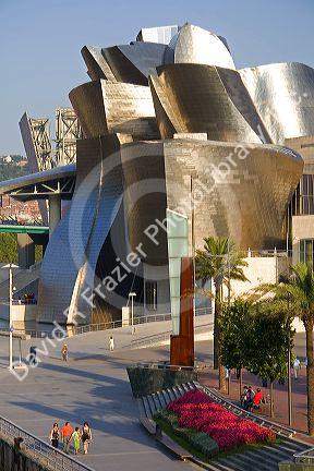 The Guggenheim Museum in the city of Bilbao, Biscay, Basque Country, northern Spain.