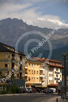 The town of Potes, Liebana, Cantabria, northwestern Spain.