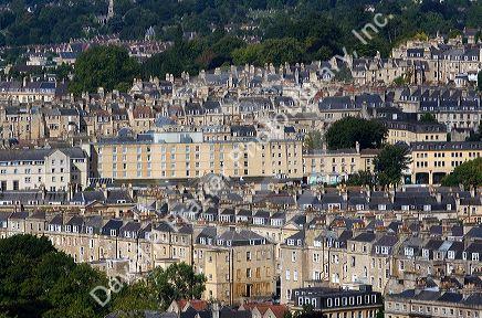 An overview of the city of Bath, Somerset, England.