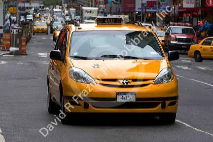 Toyota taxicab in Manhattan, New York City, New York, USA.