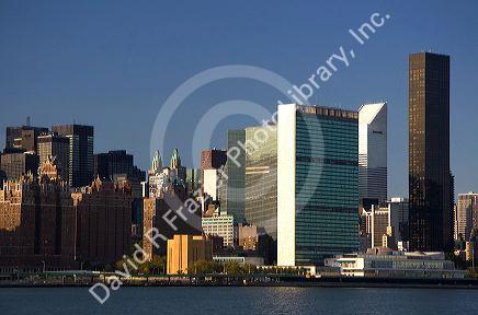 Skyscrapers in New York City, New York, USA.
