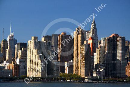 Skyscrapers in New York City, New York, USA.
