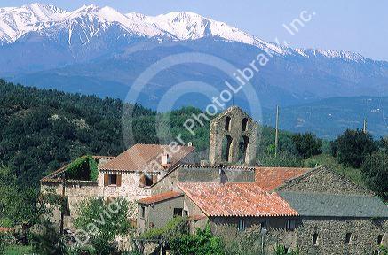 A farmhouse with a view of the French Pyrennees.