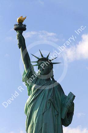 Statue of Liberty on Liberty Island in New York Harbor, New York, USA.