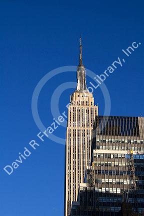The Empire State Building in New York City, New York, USA.