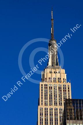 The Empire State Building in New York City, New York, USA.
