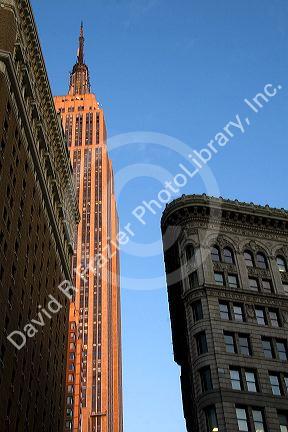 The Empire State Building in New York City, New York, USA.