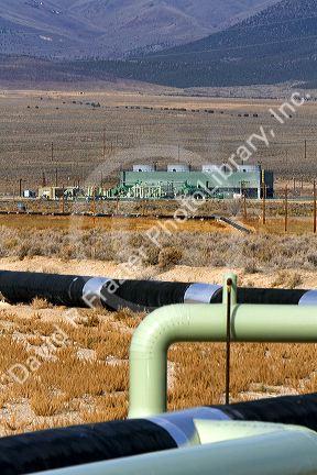 Geothermal electric power plant in Malta, Idaho, USA.