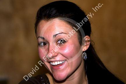 Portrait of an american nineteen year old girl in Boise, Idaho, USA. MR