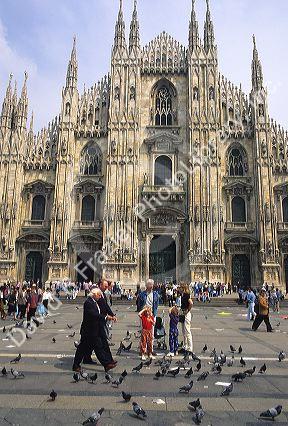 The gothic Duomo in Milan, Italy.