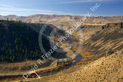 The south fork of the Boise River in Elmore County, Idaho, USA.