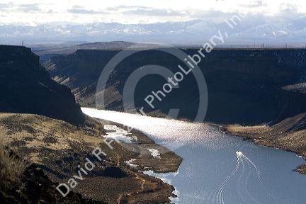 The Snake River near Swan Falls, Idaho, USA.