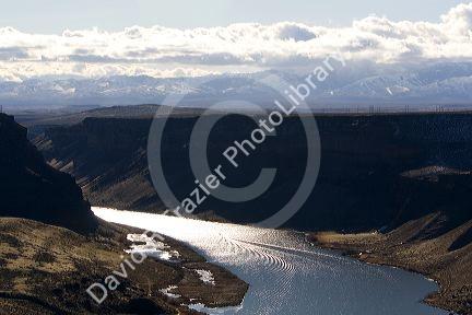 The Snake River near Swan Falls, Idaho, USA.