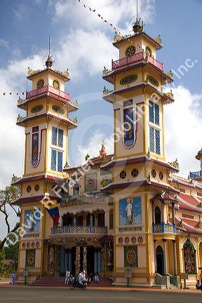 Cao Dai Tay Ninh Holy See in Tay Ninh, Vietnam.