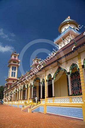 Cao Dai Tay Ninh Holy See in Tay Ninh, Vietnam.
