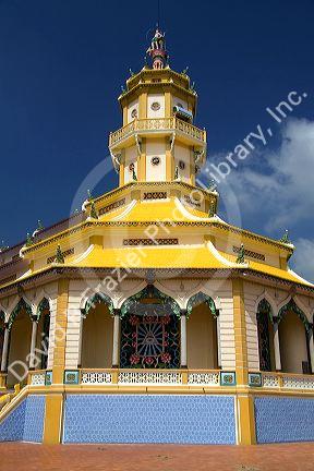 Cao Dai Tay Ninh Holy See in Tay Ninh, Vietnam.