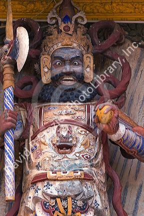 Detail on the Cao Dai Tay Ninh Holy See in Tay Ninh, Vietnam.