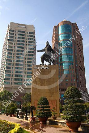 Statue of Tran Hung Dao in Ho Chi Minh City, Vietnam.