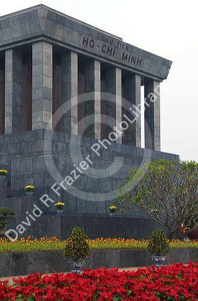 The Ho Chi Minh Mausoleum in Hanoi, Vietnam.