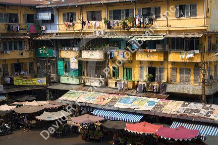 Apartment buildings in the Cholon district of Ho Chi Minh City, Vietnam.