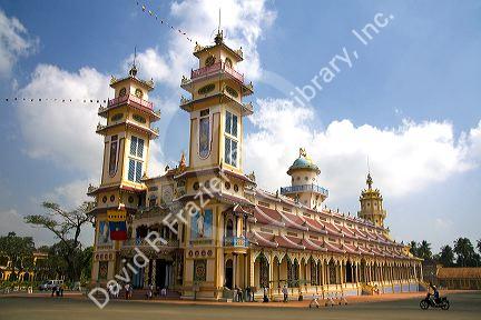 Cao Dai Tay Ninh Holy See in Tay Ninh, Vietnam.